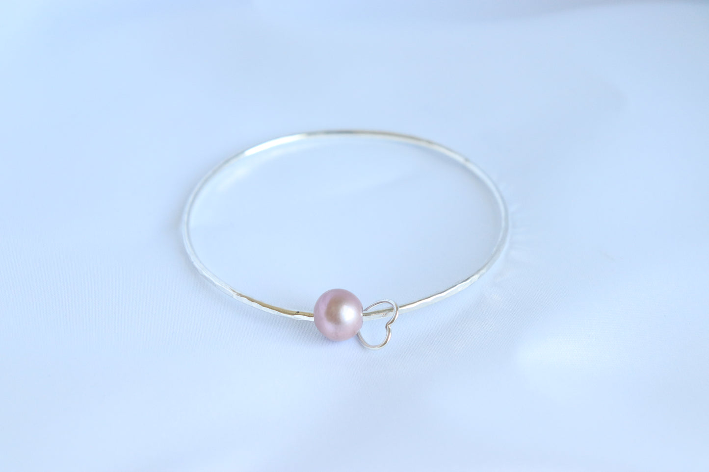 Pink Edison Pearl Bangle (Sz. 4.5-6.75)