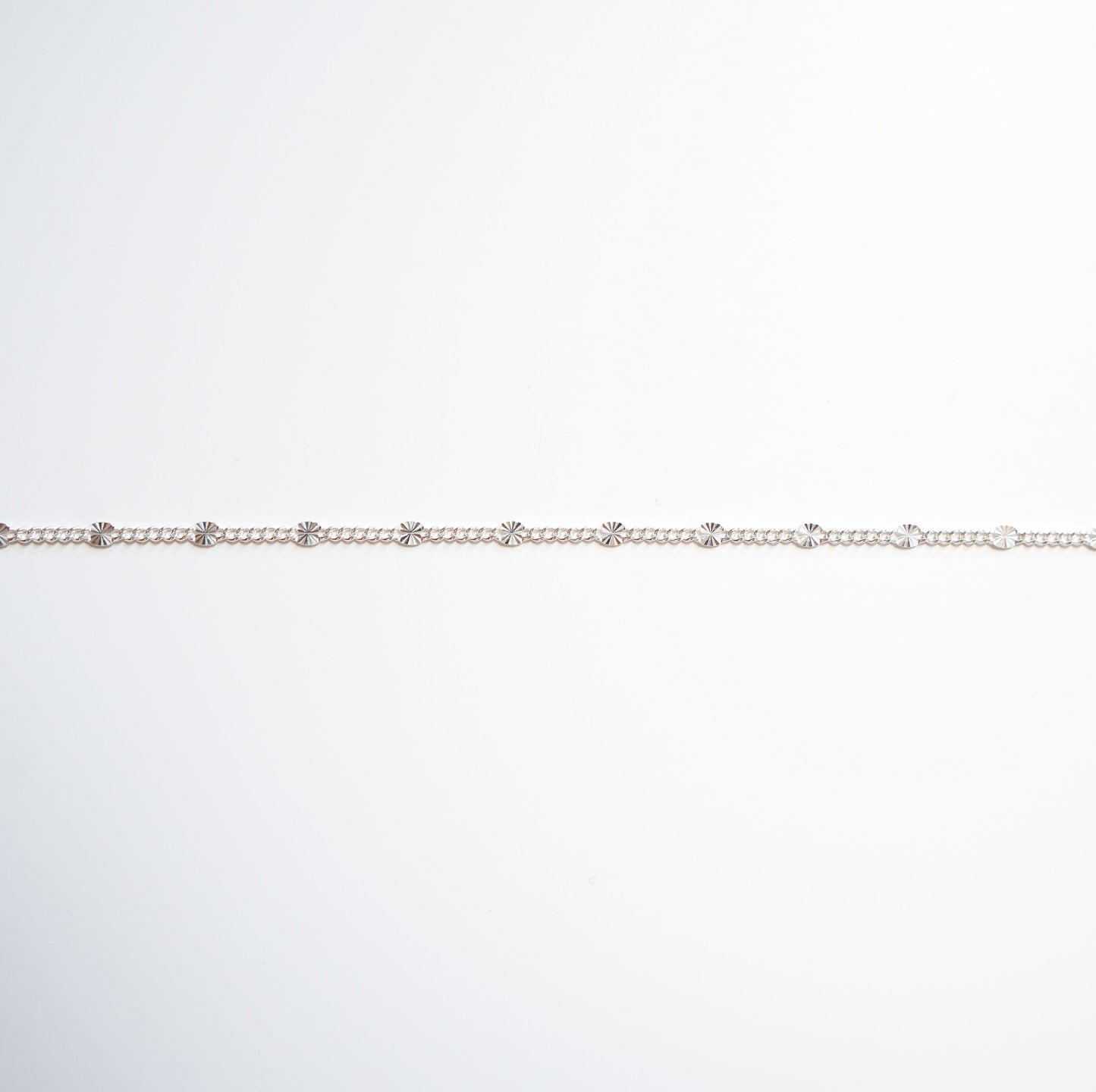 Curb Disc Chain Silver