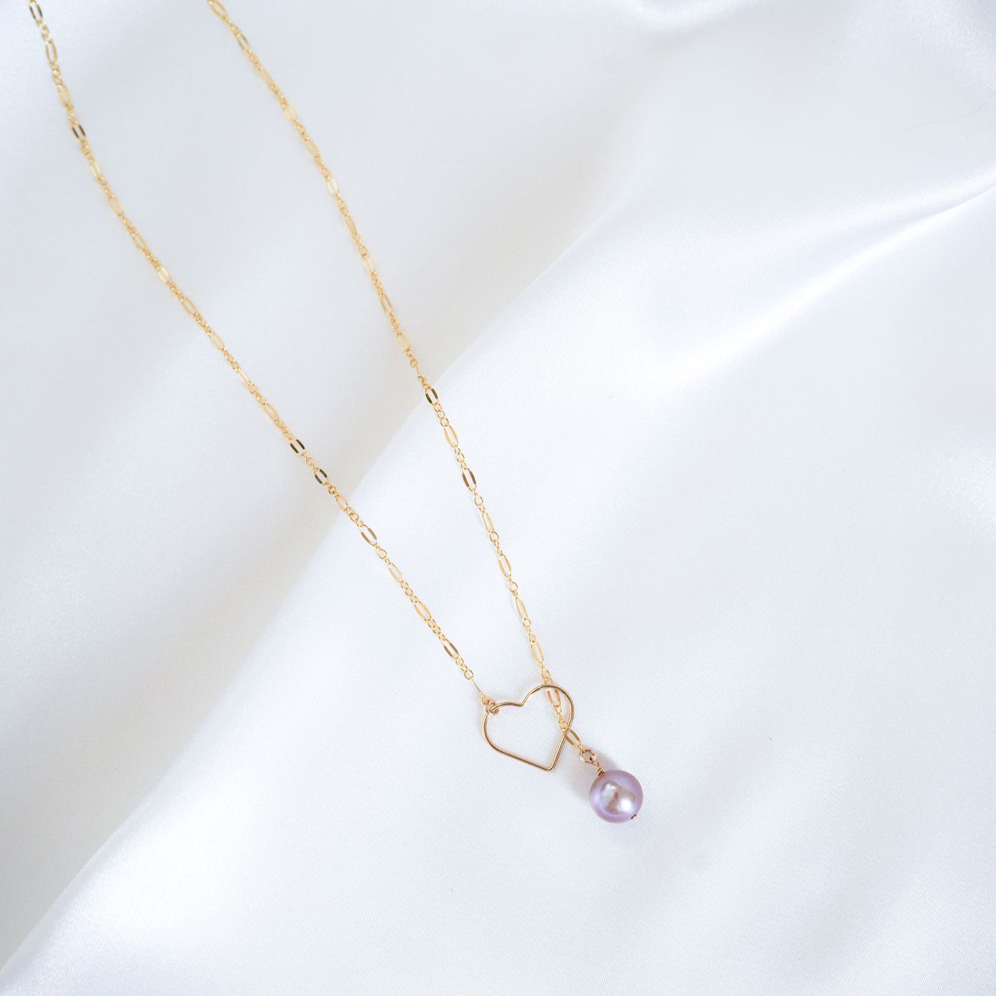 Maile Necklace Pink Edison Pearl