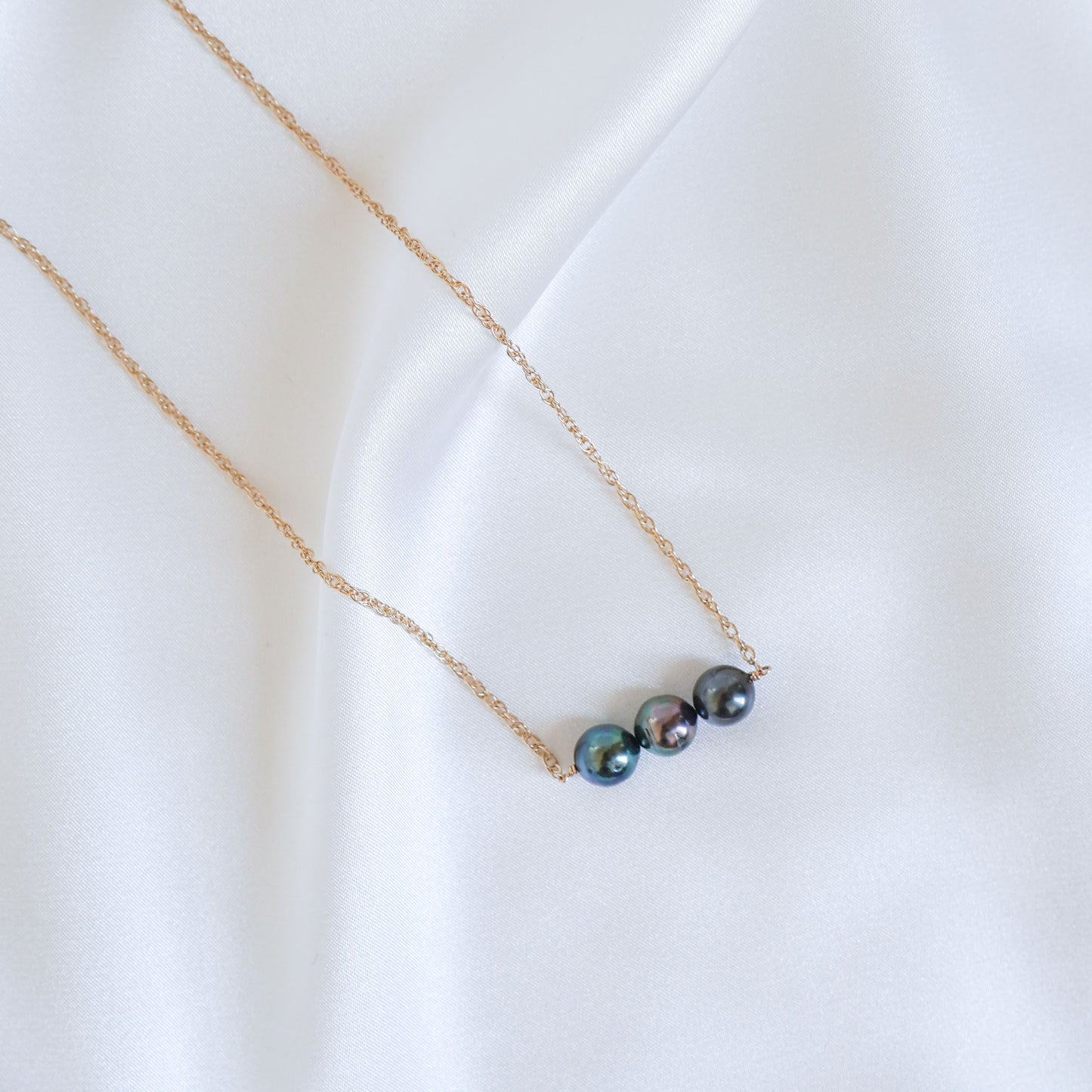 Triple Tahitian Pearl Necklace