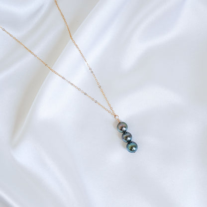Triple Tahitian Pearl Necklace