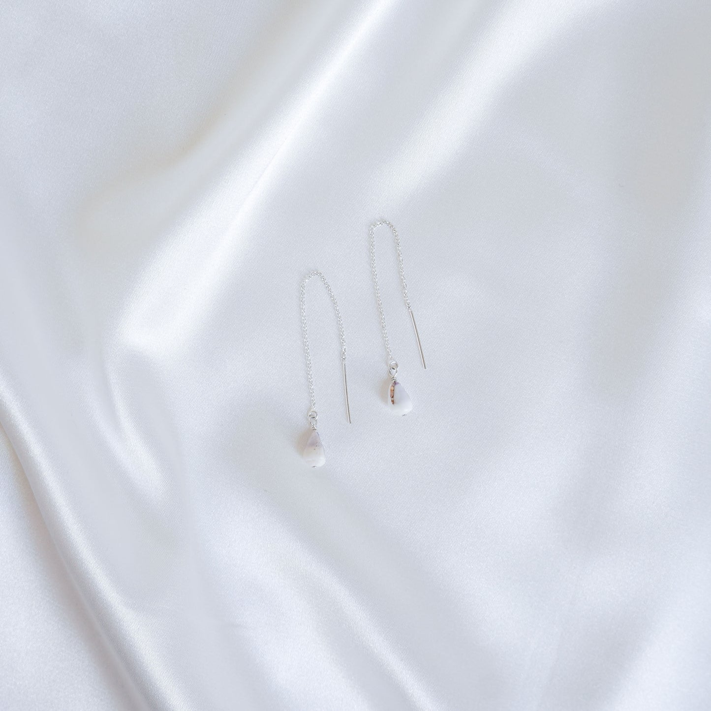 Tiny Cone Shell Threader Earrings