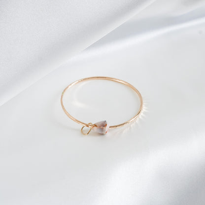 White/Peach Cone Shell Bangle