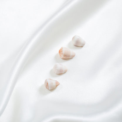 White/Peach Cone Shell Bangle