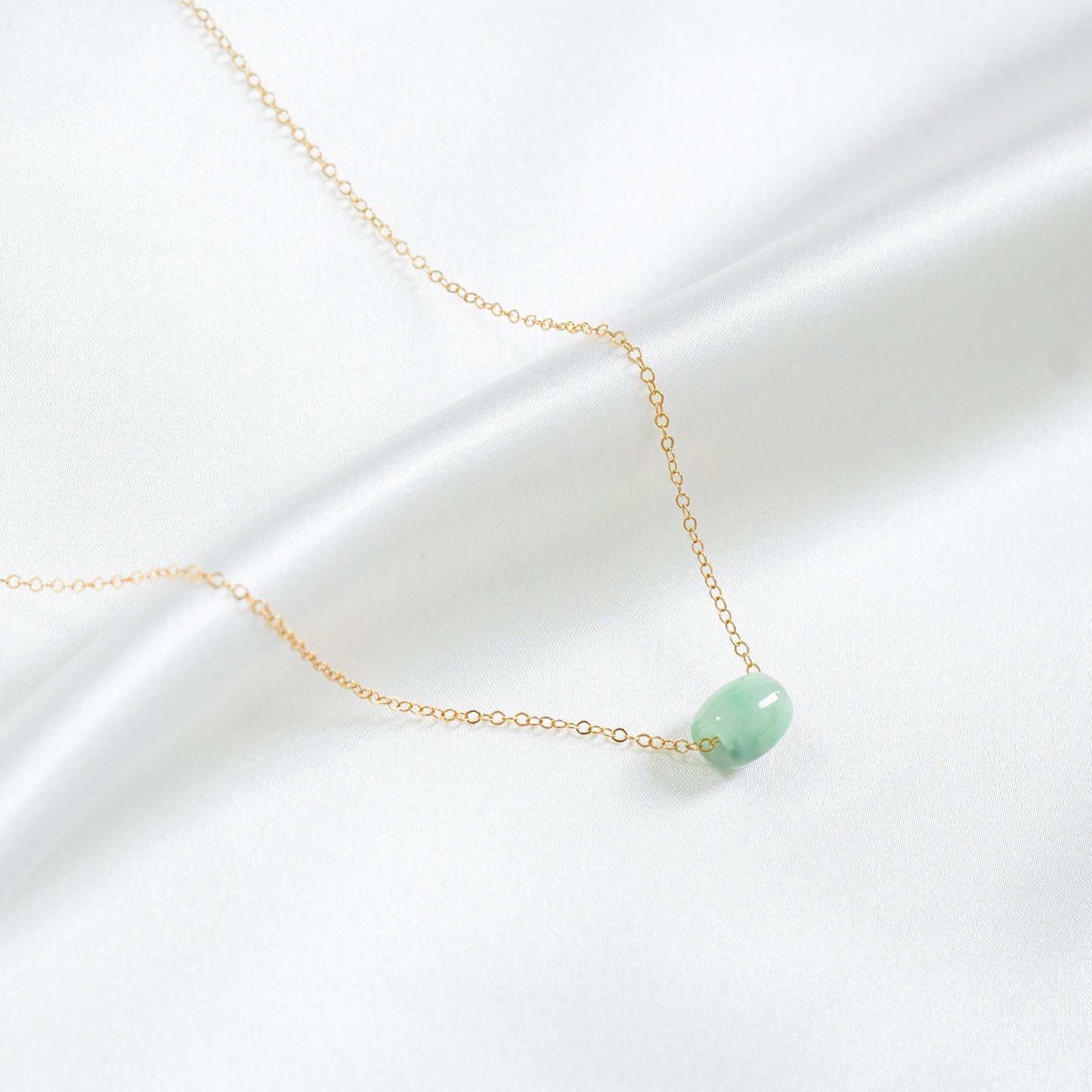 Jade Barrel Necklace