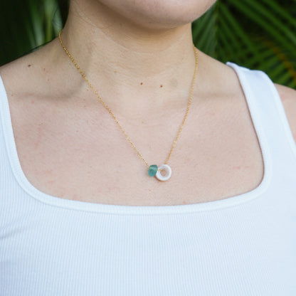 Seaglass & Shell Necklace
