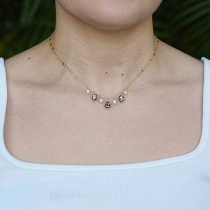 Chandelier Keshi Pearl Necklace