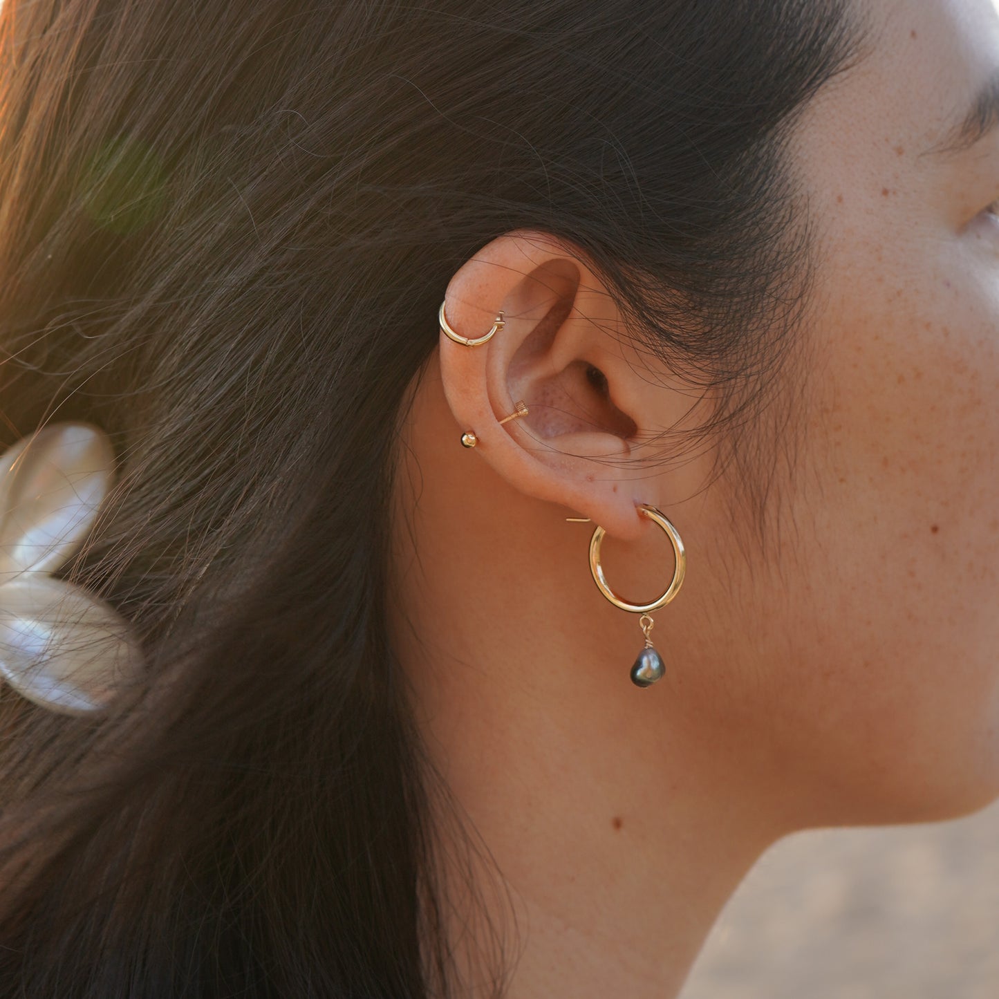 Keshi Tahitian Hoops