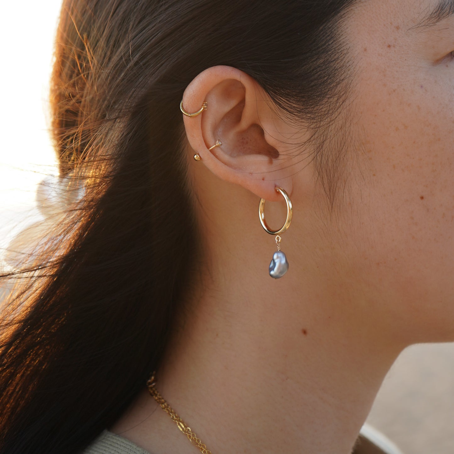 Keshi Tahitian Hoops
