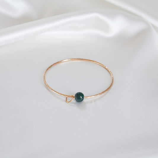 Blue-Green Jadeite Bangle