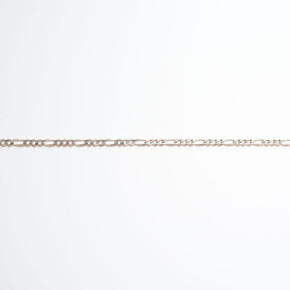 Diamond Cut Figaro Chain Sterling Silver