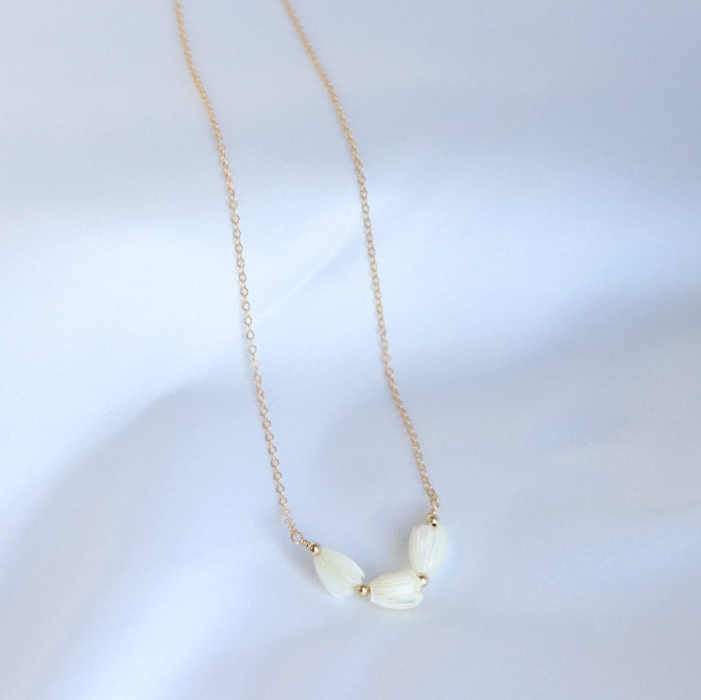 Triple Pikake Necklace