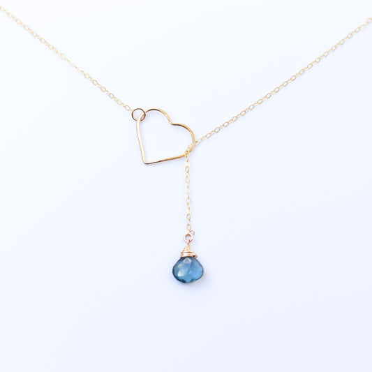 Maile Necklace London Blue Topaz
