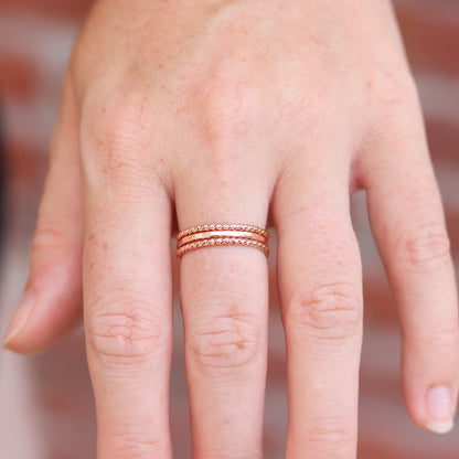 Twist Stack Ring Set