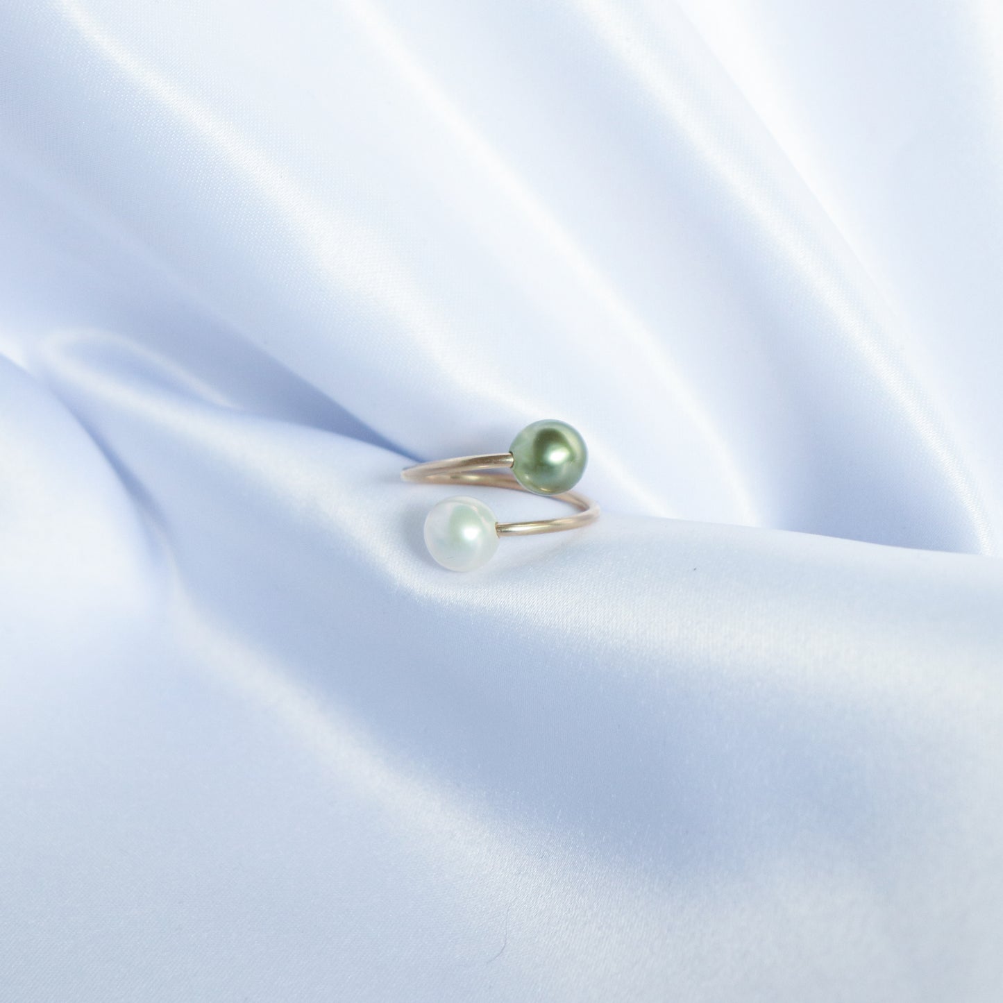 Double Pearl Cuff Ring