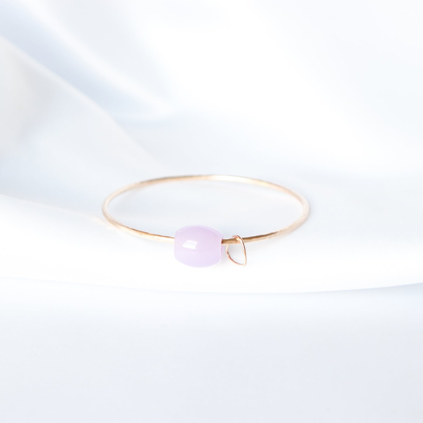 Lavender Jade Barrel Bangle