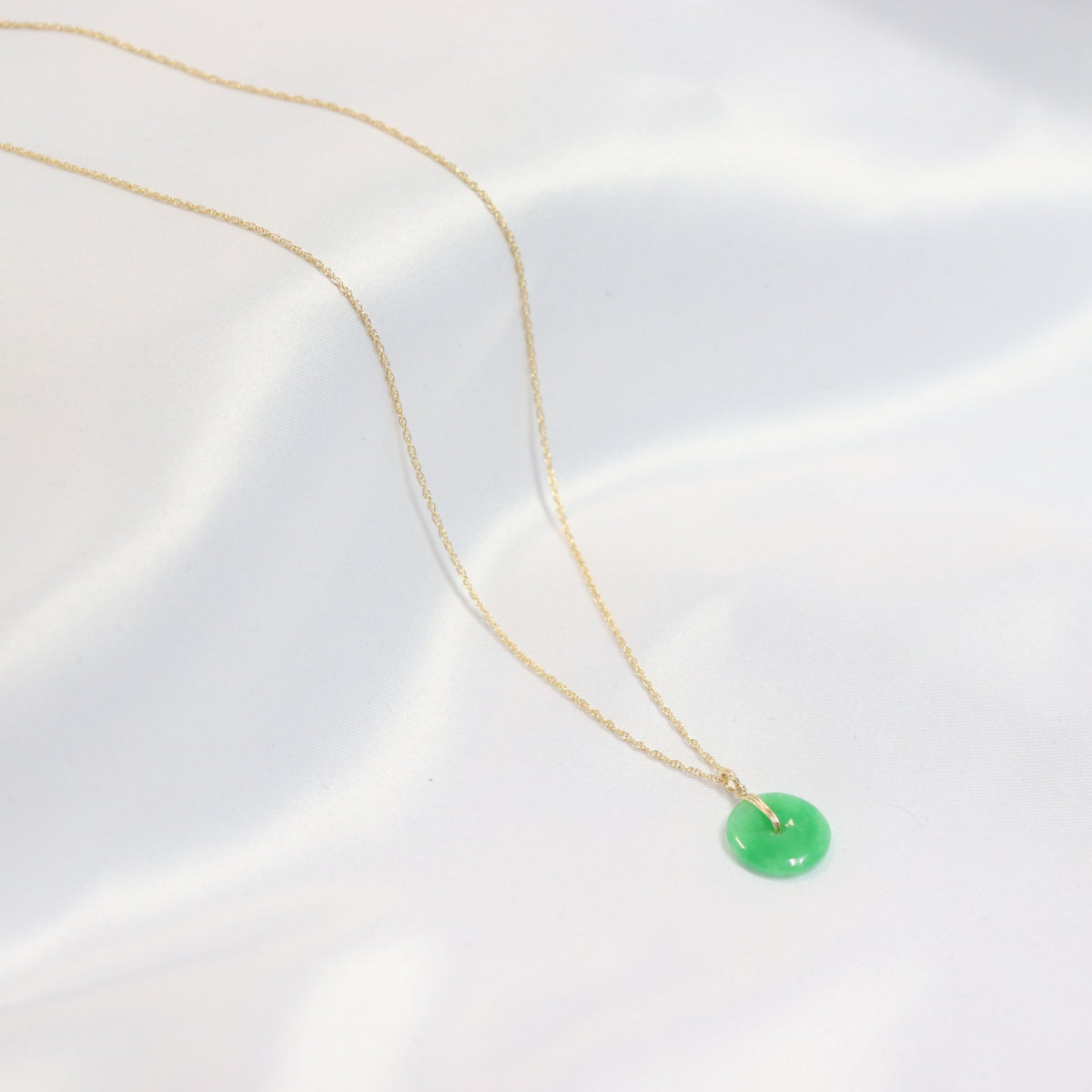 Jade Disc Necklace