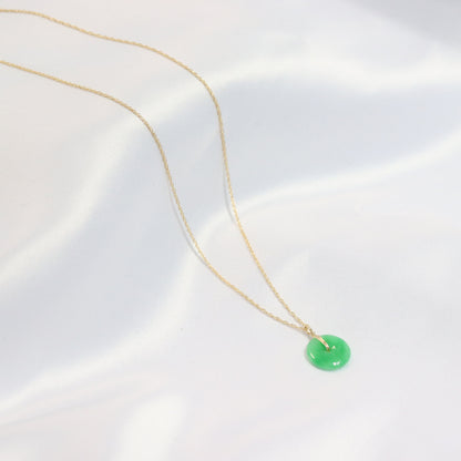 Jade Disc Necklace