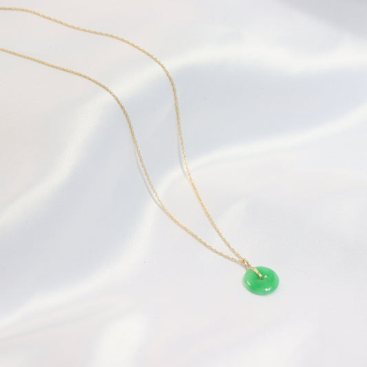 Jade Disc Necklace
