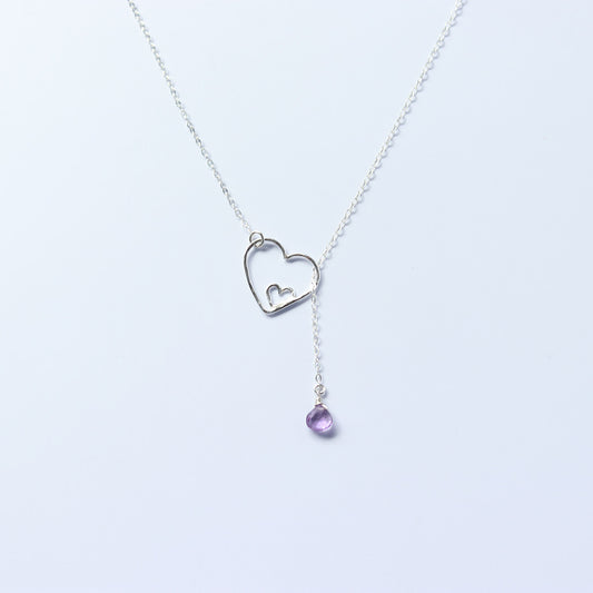 Maile Necklace Purple Amethyst