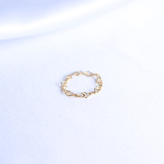 Heart Chain Ring