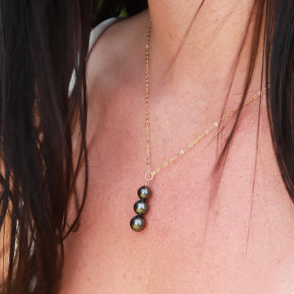 Triple Tahitian Pearl Necklace