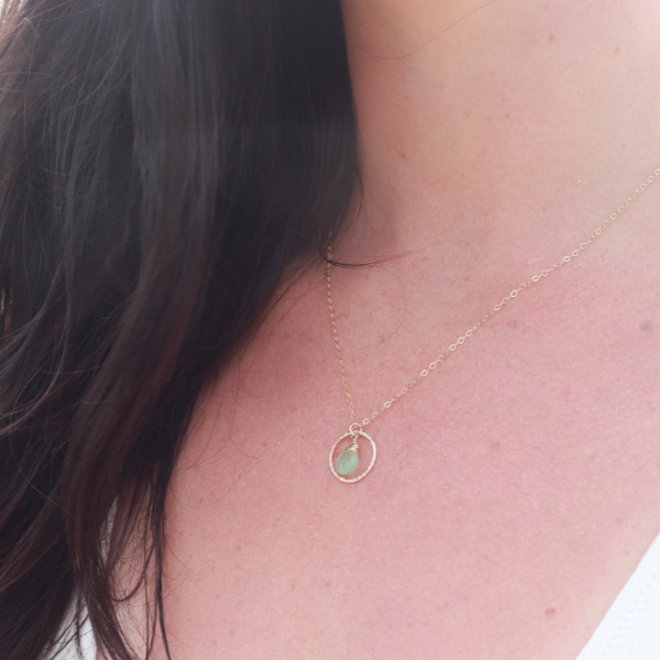 Amira Necklace Chalcedony