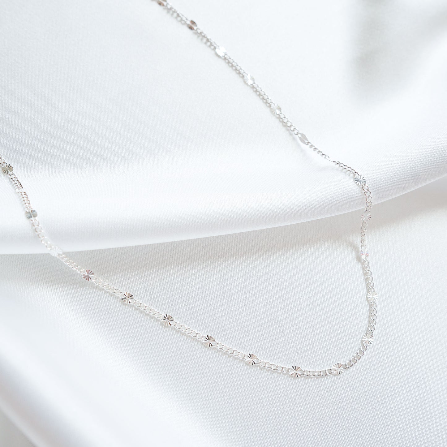 Curb Disc Chain Silver