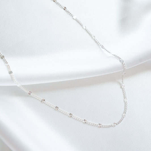 Curb Disc Chain Silver