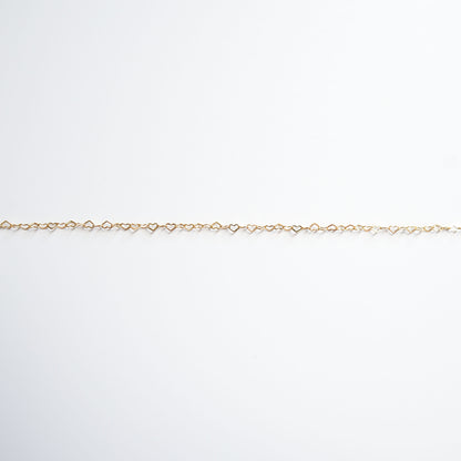 Dainty Heart Chain Gold