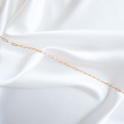 Large Paperclip Chain Gold