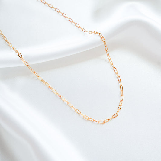 Large Paperclip Chain Gold