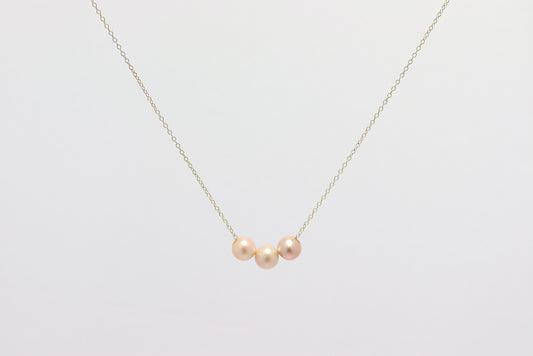 Emma Collection: Triple Edison Pearl Necklace