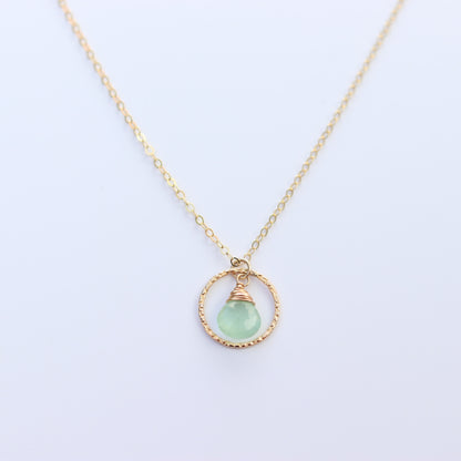 Amira Necklace Chalcedony