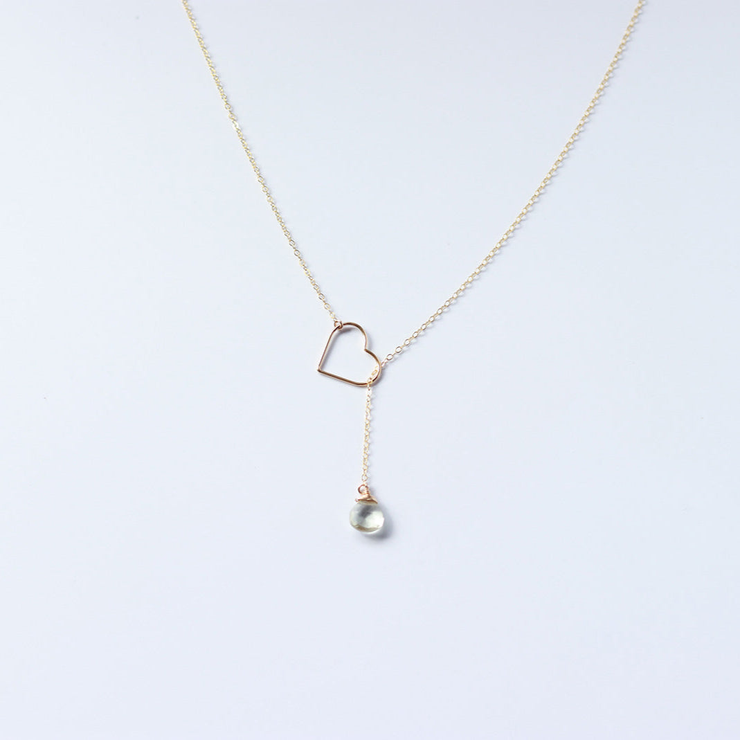 Maile Necklace Green Amethyst