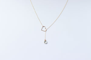 MAILE Heart Necklace (Green Amethyst)