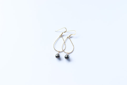 Classic Teardrop Tahitian Pearl Earrings