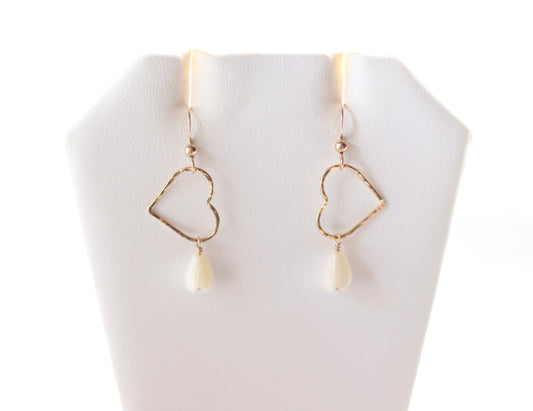 Amara Collection - Pikake Sweetheart Earrings